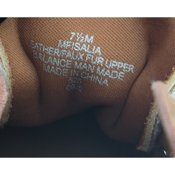 Marc Fisher Isalia Sherpa Lined Suede‎ Ankle Boots 7.5 Tan Hiker Style - Picture 6 of 6